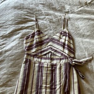 Express purple striped dress